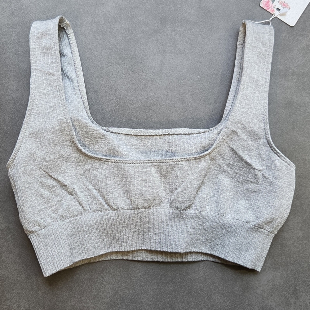 NWT Jetjoy Ribbed Sports Bra - Picture 4 of 6
